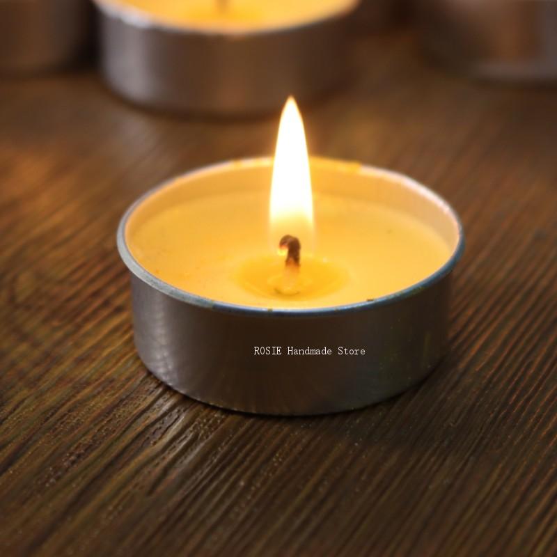 Soy Wax Flake - Empty Tea Wax Circular Aluminum Box