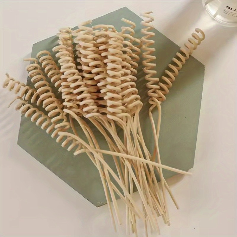 Reed Diffuser Set - 10Pcs Plant Curved Rattan Sticks Aromatherapy