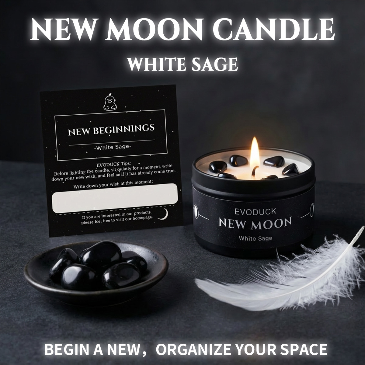 1pc New Moon Scented Candles C - Soy Wax Flake review and price