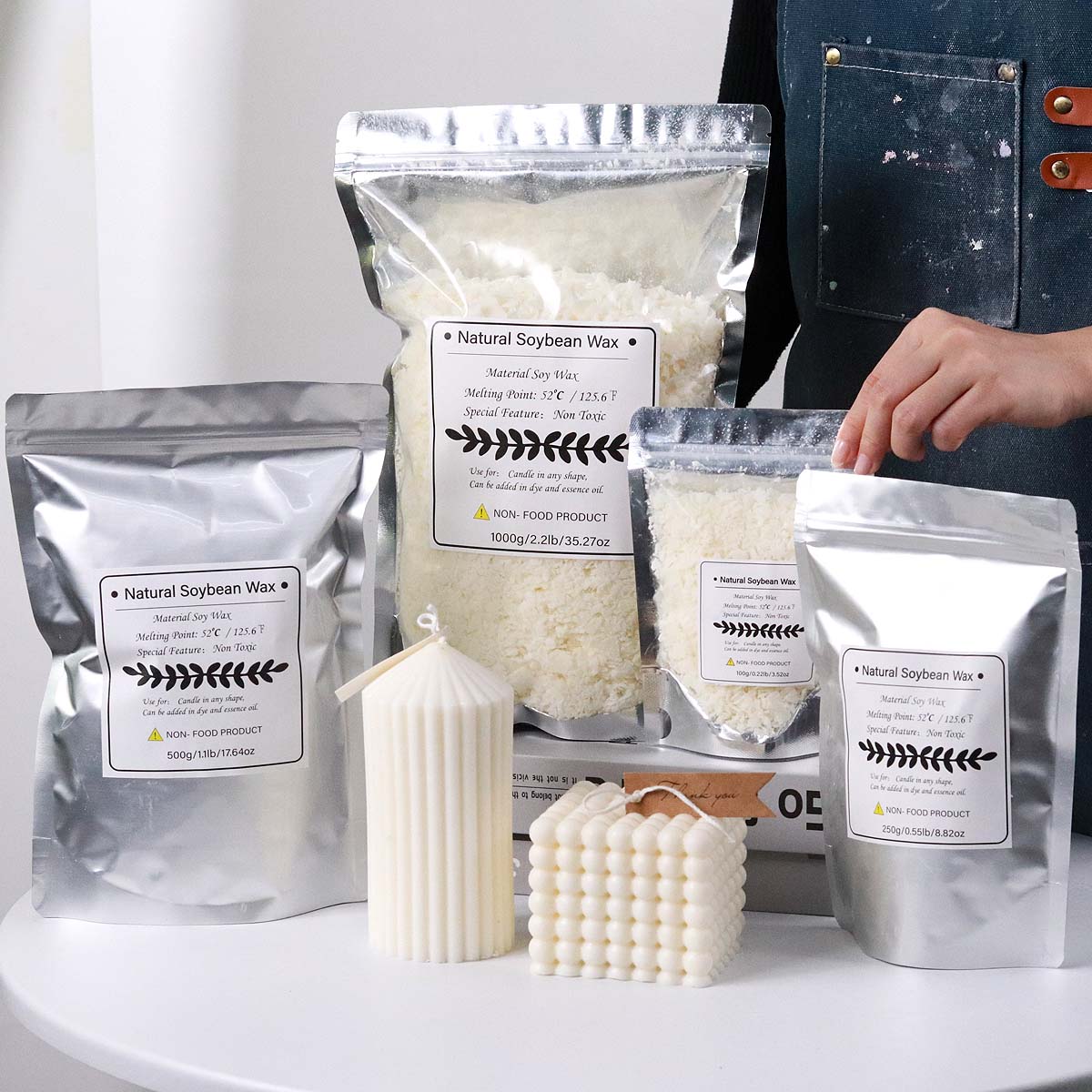 500g/1kg Natural Soy Wax Flake - Soy Wax Flake review and price