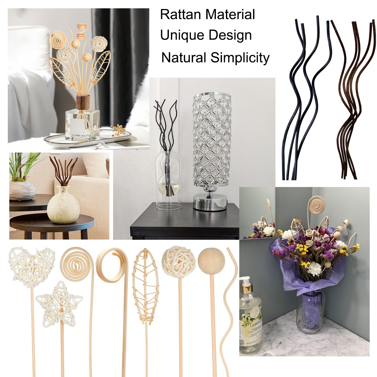 5/15Pcs Long Wavy Rattan Reed  - Home Fragrance Reed Diffuser Refill review and price