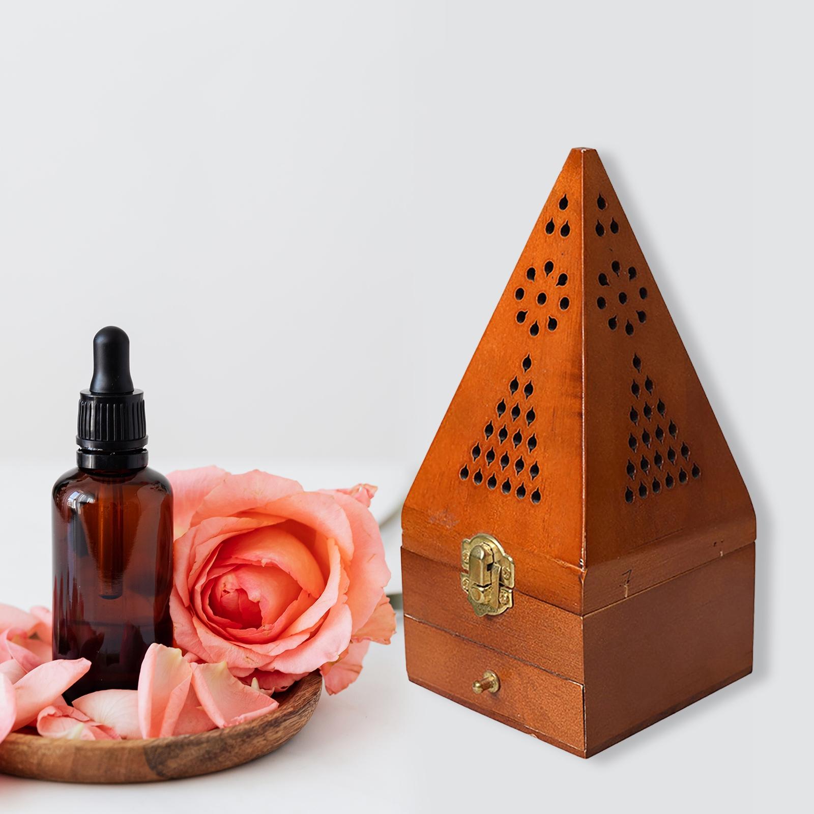 Wood Incense Cone Holders Hand - Home Fragrance Gift Box review and price