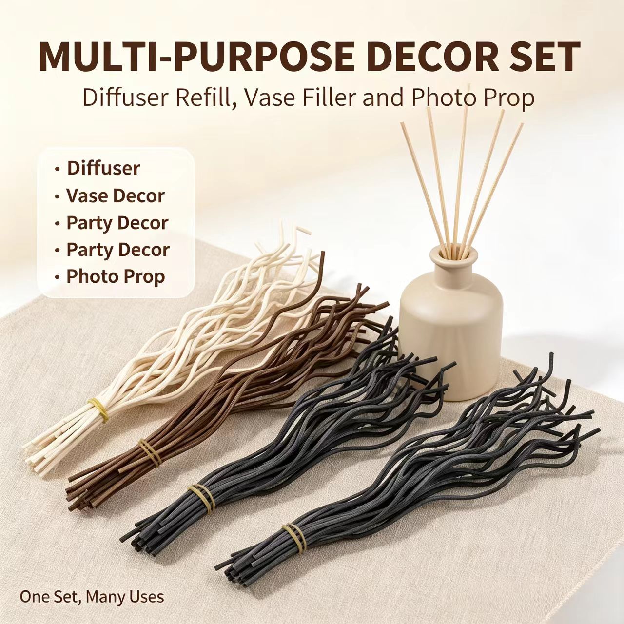 20Pcs Long Wavy Rattan Reed Di - Home Fragrance Reed Diffuser Refill review and price