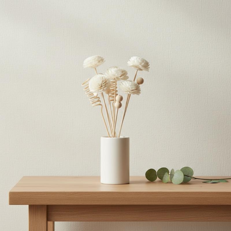 9PCS Artificial Flower Rattan  - Home Fragrance Reed Diffuser Refill review and price