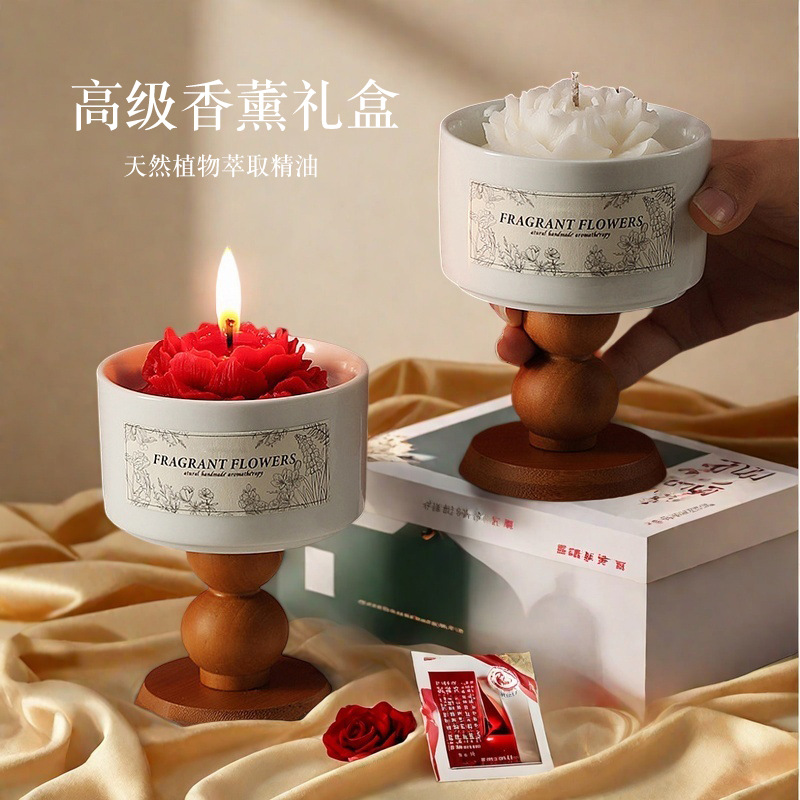 High-end Camellia Scented Cand - Home Fragrance Gift Box review and price